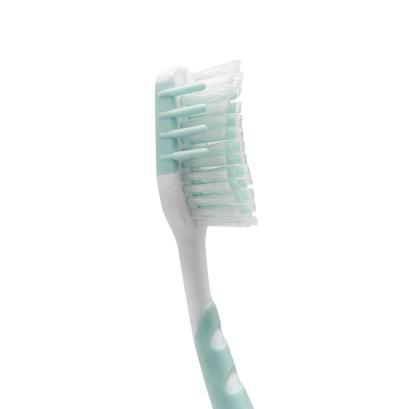 Manual Toothbrushes with Contoured Bristles & Ergonomic Handle - 6 Count