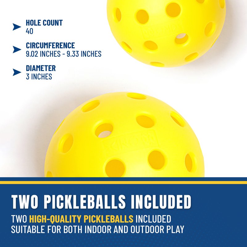 Youth Pickleball Set with 8' Net | 4 Paddles, 2 Balls & Carry Bag
