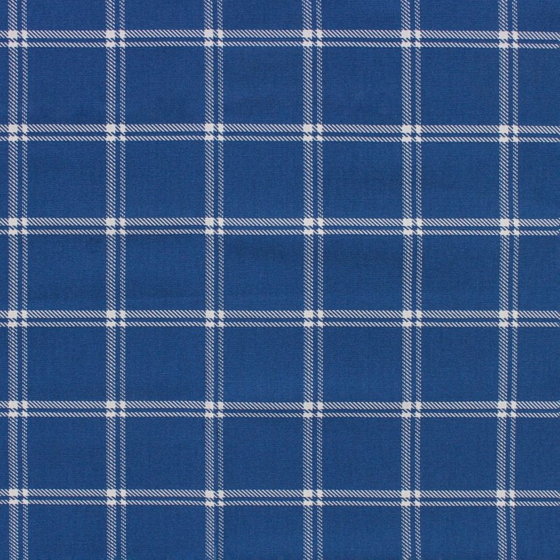 Cotton Plaid Fabric 2 Yards - Blue Home Decor & Sewing Material
