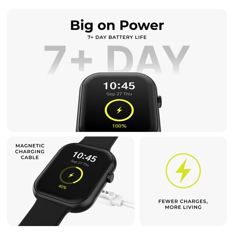 Smartwatch with AMOLED Display Heart Rate SpO2 Fitness Tracking Bluetooth Calls