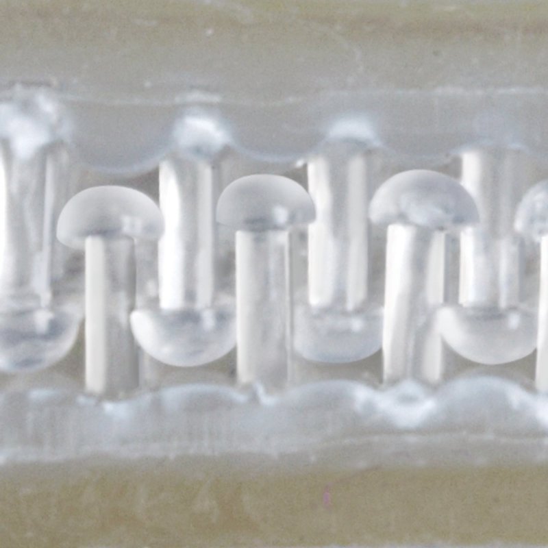 Heavy Duty Clear Plastic Fasteners - 1x1 Inch, 12-Count, Holds 10 lbs