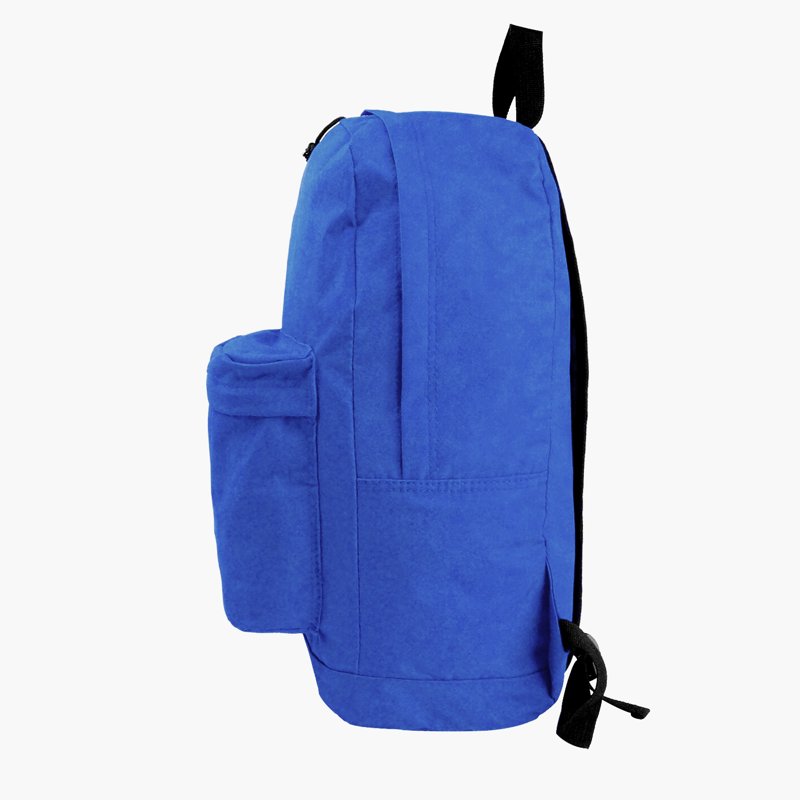 Unisex 18" Classic Backpack with Curved Shoulder Straps – Royal Blue