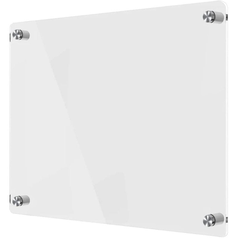 Magnetic Acrylic Calendar for Fridge Set with 5 Markers - Clear Dry Erase Planning Boards