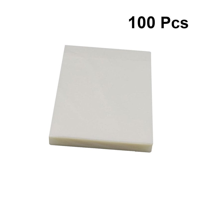 Clear Laminating Pouches 6 Inch Waterproof Document Protectors - Pack of 100