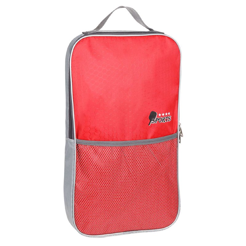 Deago Pickleball Sling Bag — Red, 2 Paddles & 4 Balls, Adjustable Strap