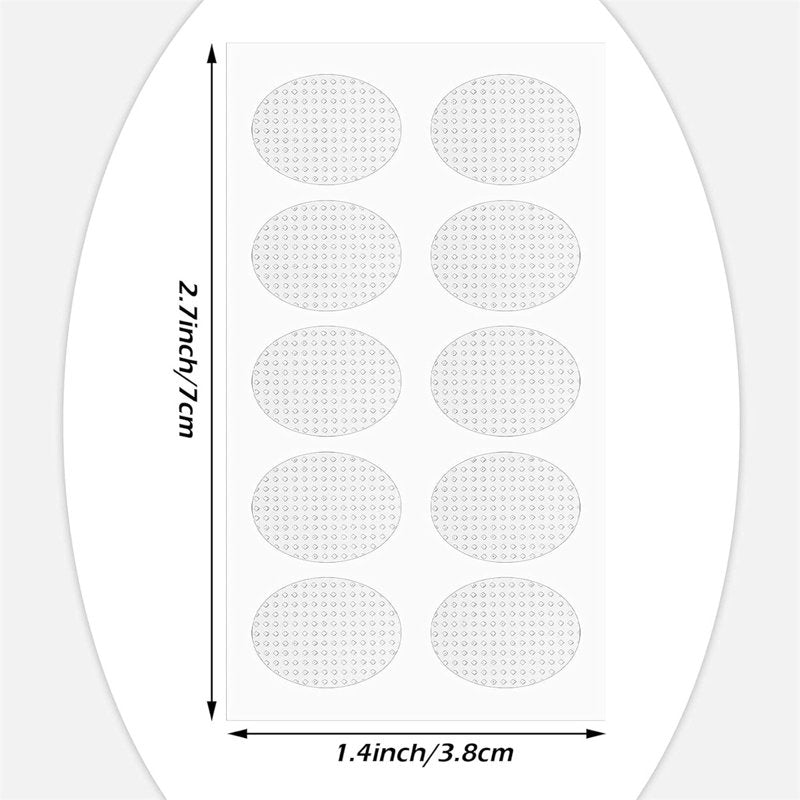 Earring Support Stickers for Split Earlobes - 50 Pcs Reinforcement Patches for Heavy Earrings