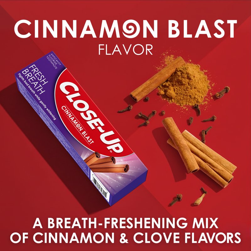 Cinnamon Flavored Anticavity Toothpaste Pack - Fluoride, 8 oz