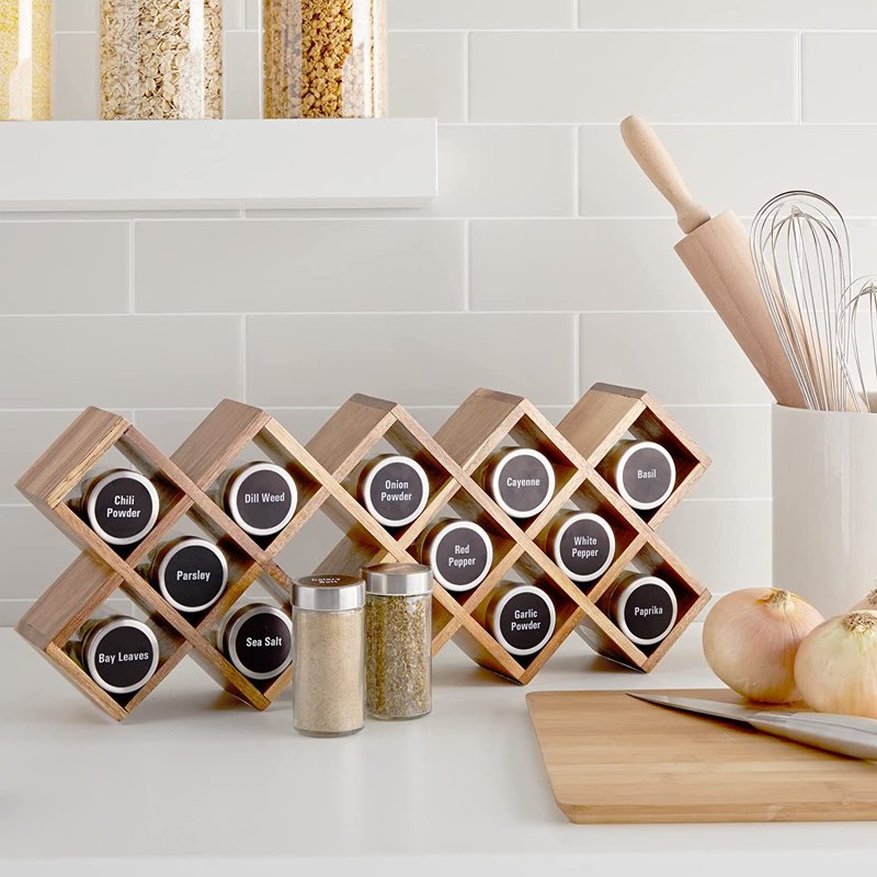 Waterproof Vinyl Spice Label Stickers - 144 Round Chalkboard Labels for Jars & Containers