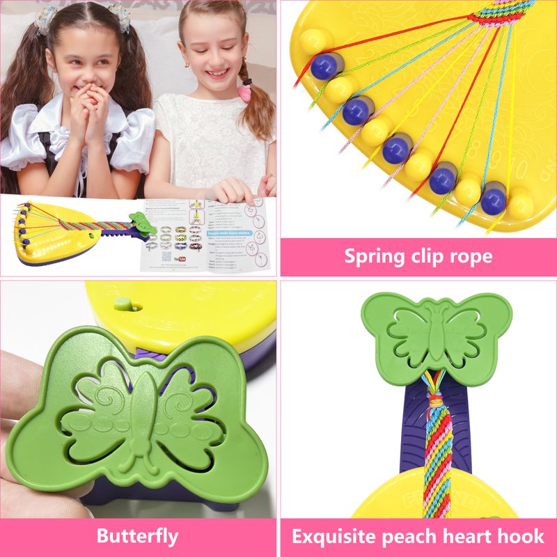 Friendship Bracelet Making Kit for Kids - DIY Jewelry Craft Set with Threads & Tools
