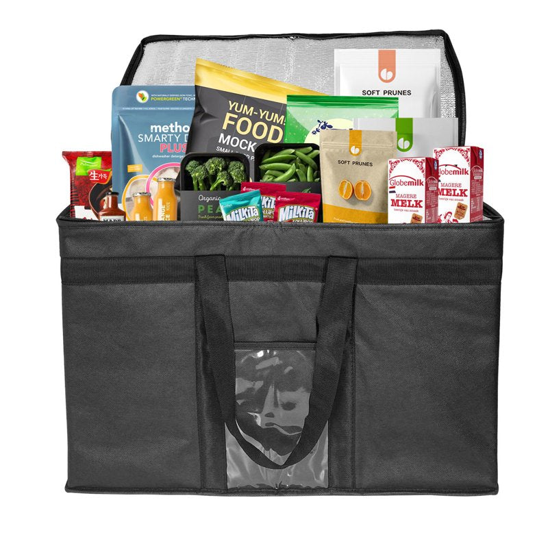 Insulated Cooler Bag Large Food Delivery & Grocery Transport 23x15x14
