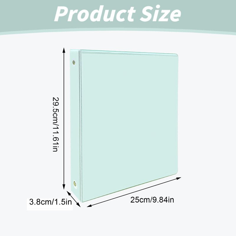 3-Ring Binder with Metal Rings for Letter Size Paper - Versatile Office & School Organizer