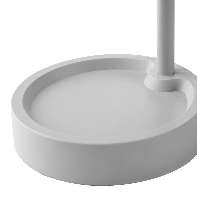 LED Desk Lamp with Catch-All Base and AC Outlet – Modern Study Light