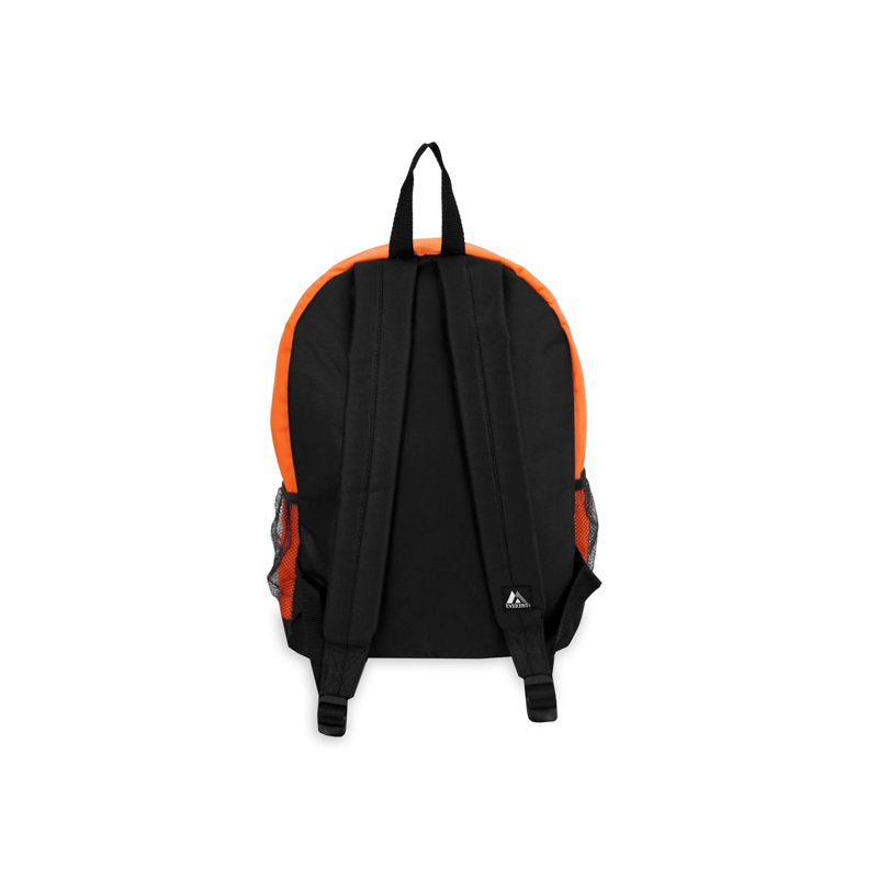 Unisex Backpack with Multiple Pockets - Stylish Colorblocking, 17x5x11 Inches