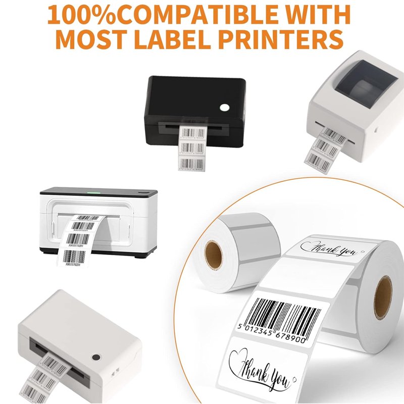 Thermal Shipping Labels 2-1/4 x 1-1/4 Inch - 12 Rolls of 1000 Labels Each