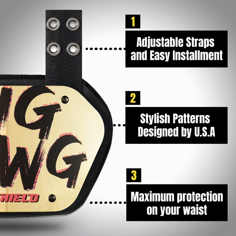 Adult Football Back Plate for Impact Protection - Lightweight & Ventilated
