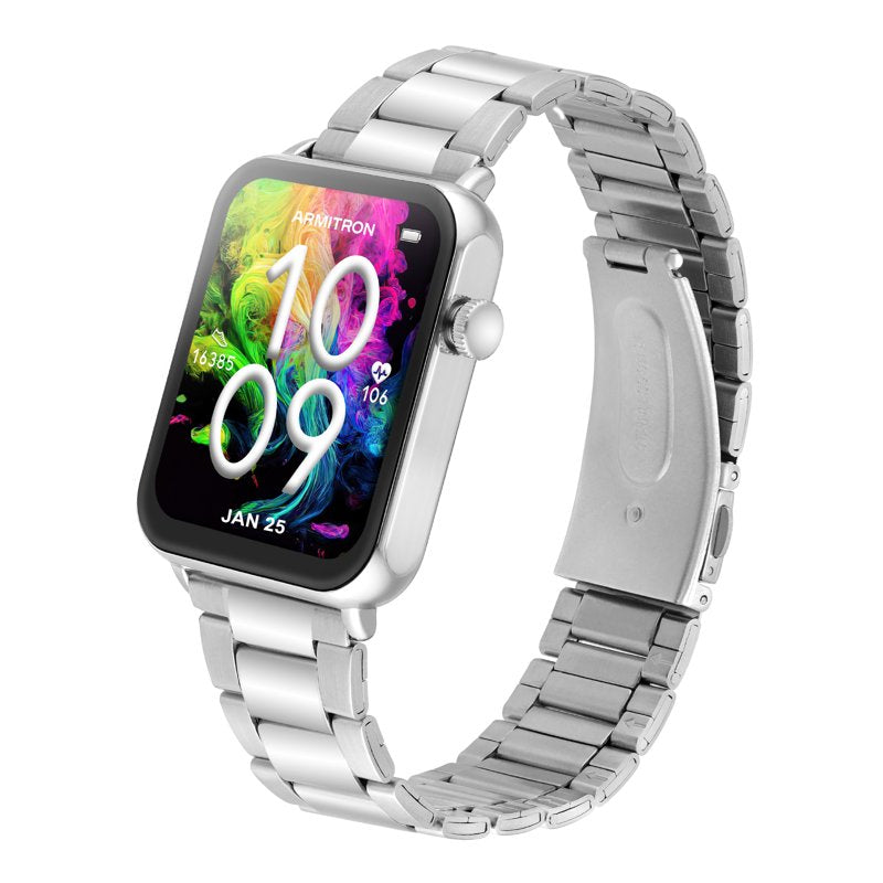 Men's 44mm Smart Watch with AMOLED Display, Water-Resistant, Fitness & Call Features
