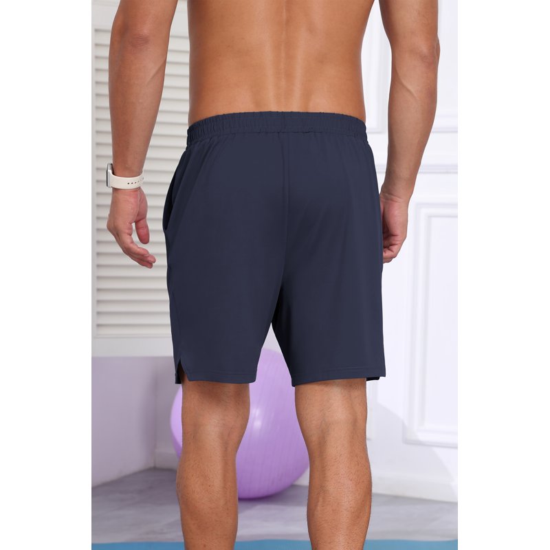 Men's Athletic Running Shorts Quick Dry Lightweight Sports Gym Shorts - 7 Inch Inseam