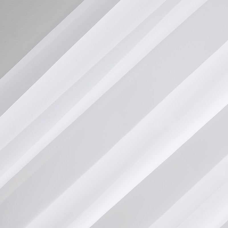 Sheer Voile Curtain Panel - White, 59 x 95 Inches, Rod Pocket, Light Filtering