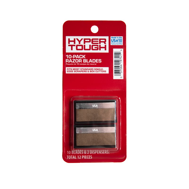 Single Edge Razor Blades Dispenser Pack - High Carbon Steel, Paper Wrapped