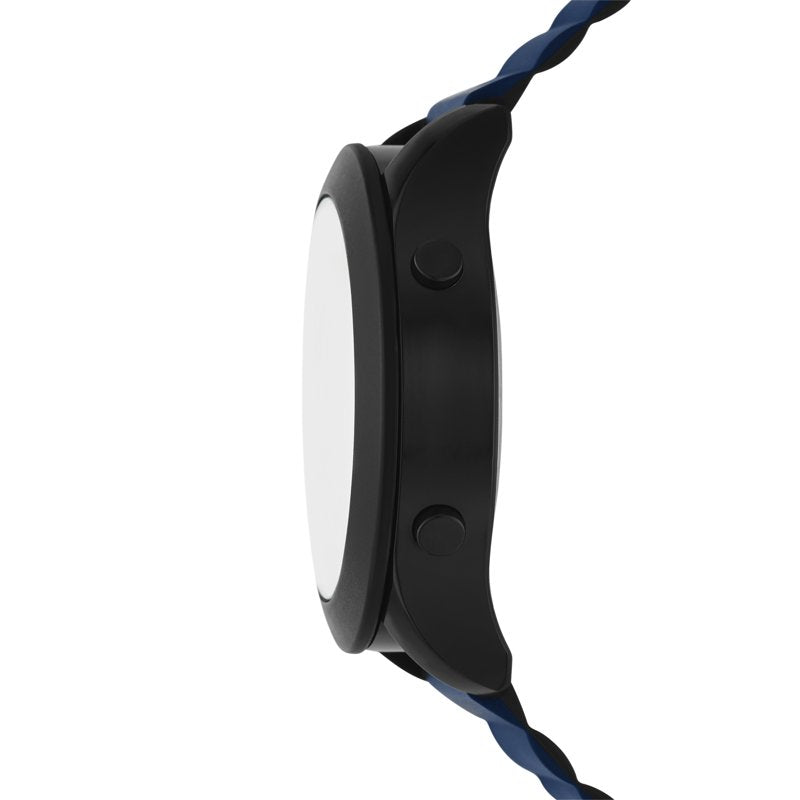 Digital Wristwatch for Men - Skechers Rosencrans Black & Navy, Water Resistant
