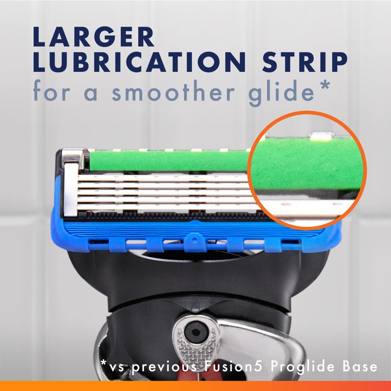 Men's 5 Blade Safety Razor with Flexible Handle & Refill Set