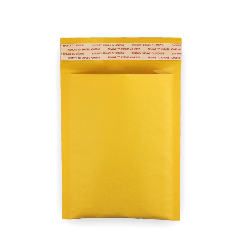 Self-Sealing Kraft Bubble Shipping Mailer Bag - Gold 5x7 Inch, 10 Pack