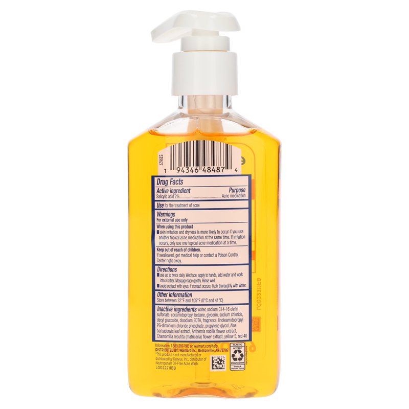 Multipack Salicylic Acid Acne Wash for Clear Skin - 4 Pack, 6 fl oz Each