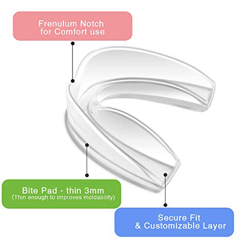 Sports Mouth Guard 10 Pack - Remoldable Shock Absorption for Youth & Adults