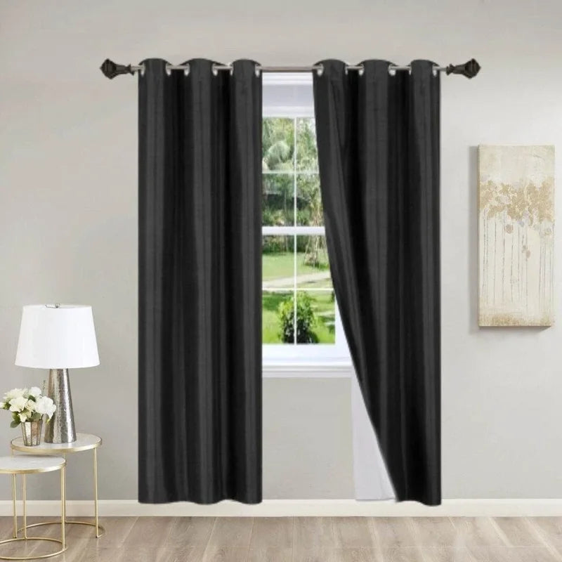 Blackout Window Curtain Panels - Room Darkening 2-Pack, 84 Inches