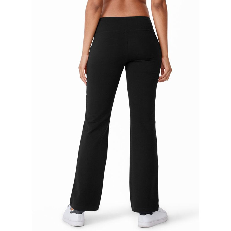 Women’s Cotton Stretch Slim Bootleg Pants – Comfortable Activewear