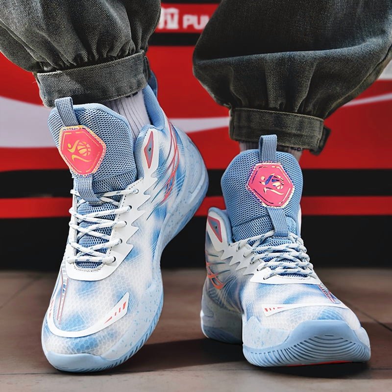 Breathable Non-Slip Basketball Shoes for Men and Women - Outdoor Sports Sneakers