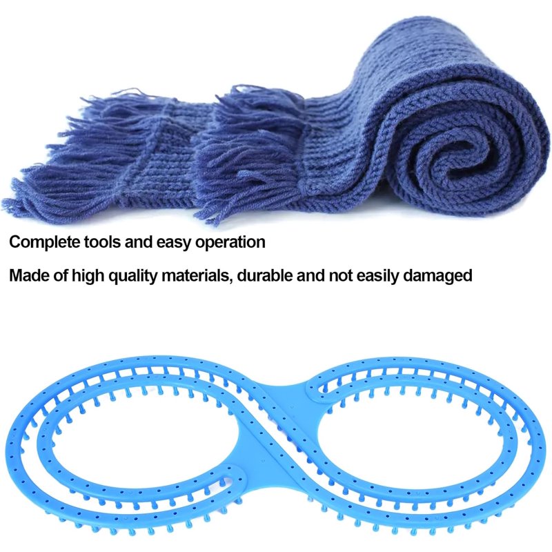 Afghan Loom Knitting Board Set for DIY Blankets, Hats, Scarves - Beginners Craft Kit