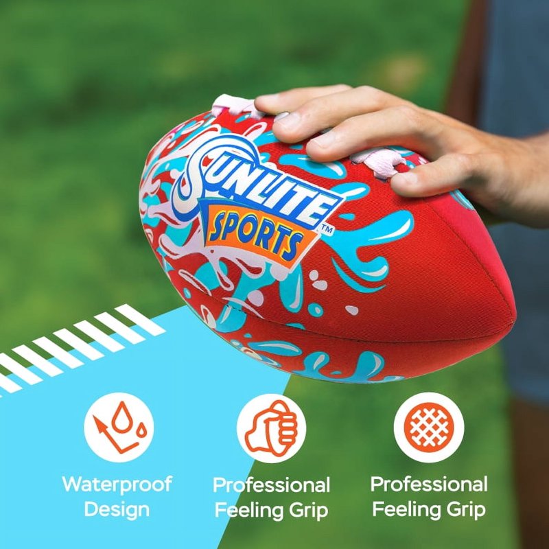 Waterproof Football for Lawn Pool Beach Lake Outdoor Play - Kids & Adults