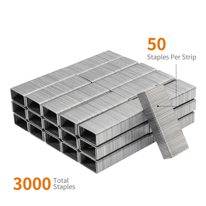 Mini Staples for #10 Staplers - 1000 pcs per Box, Pack of 3 - Silver