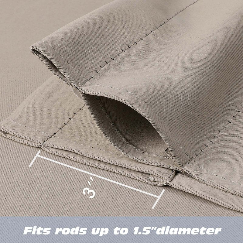 Kitchen Tier Curtains 24 Inch Length Short Rod Pocket Window Panels - 2 Pack