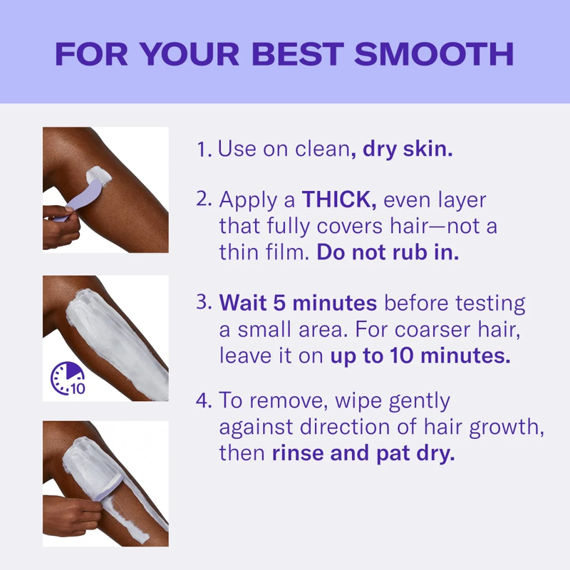 Hair Removal Cream Duo for Face & Body - Gentle Depilatory Solutions