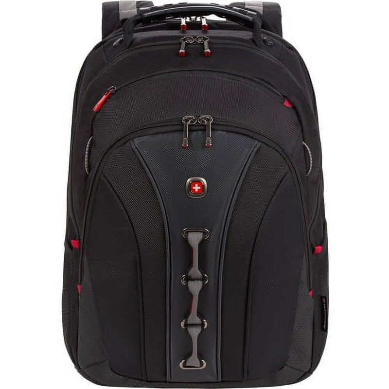 Laptop Backpack Case for 15.6-Inch Notebook - Black Polyester Vinyl