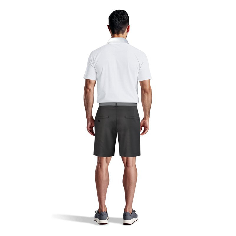 Men's & Big Men's Stretch Golf Shorts with Horizontal Pattern and Active Waistband - 9 Inch Inseam