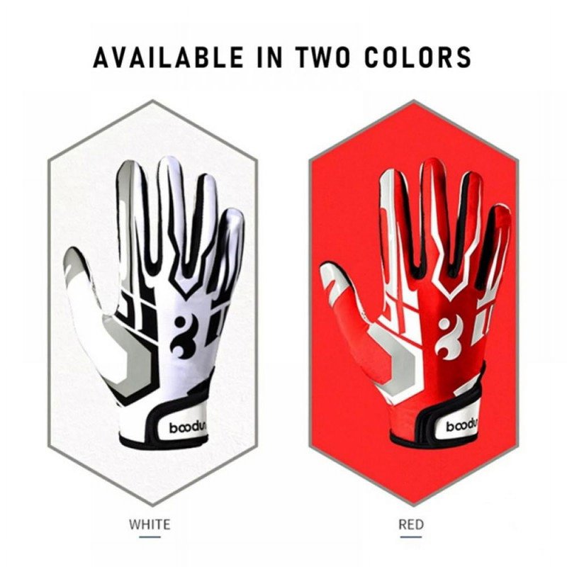 Kids Football Gloves Youth Silicone Grip Receiver Gloves for Youth & Adults