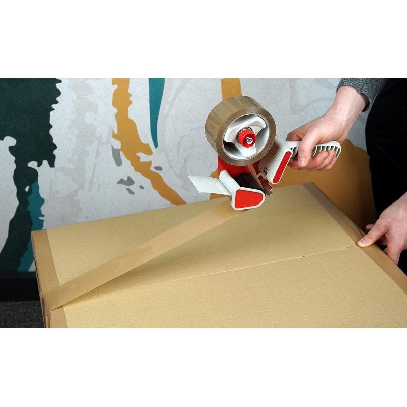 Heavy Duty Brown Packing Tape 6 Rolls - Industrial Shipping & Moving
