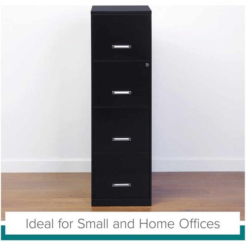 Vertical Metal Filing Cabinet 4 Drawers Lockable Pre-Assembled Office Storage