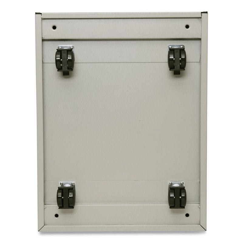 Lockable 2-Drawer Vertical Filing Cabinet - Putty Steel Office Storage