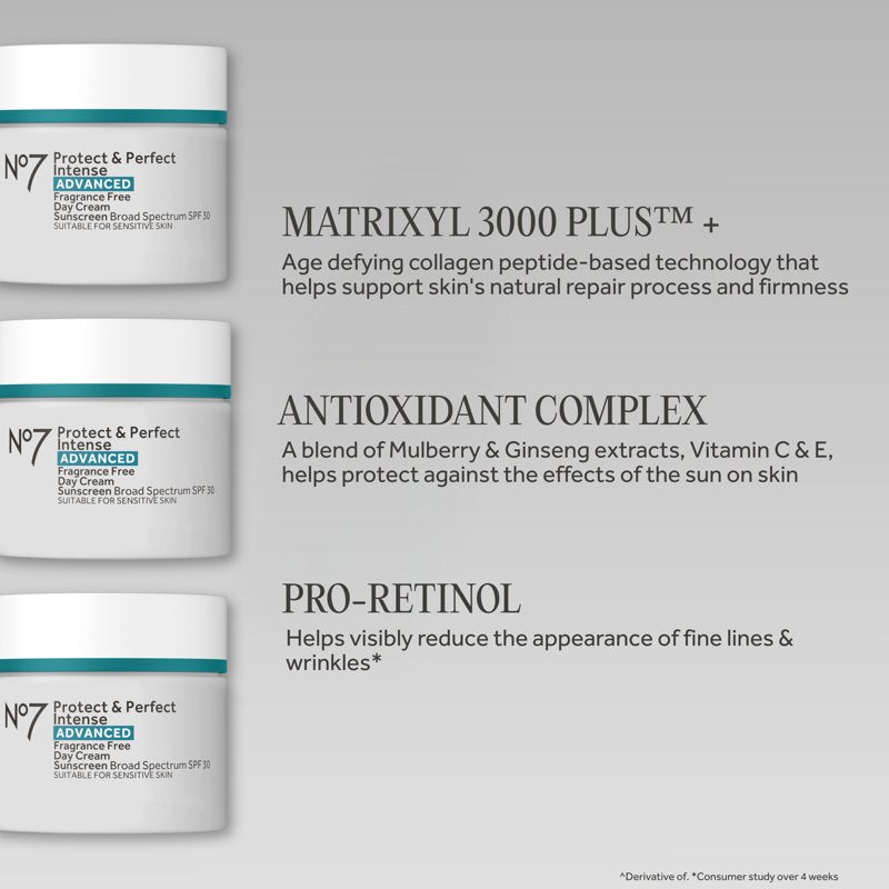No7 Fragrance-Free Anti-Aging Day Cream with Hyaluronic Acid & SPF 50ml