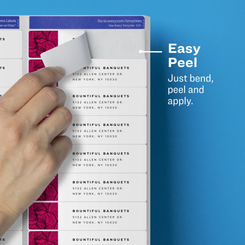 Clear Address Labels 1,000 Sheets - Matte Permanent Adhesive for Printing