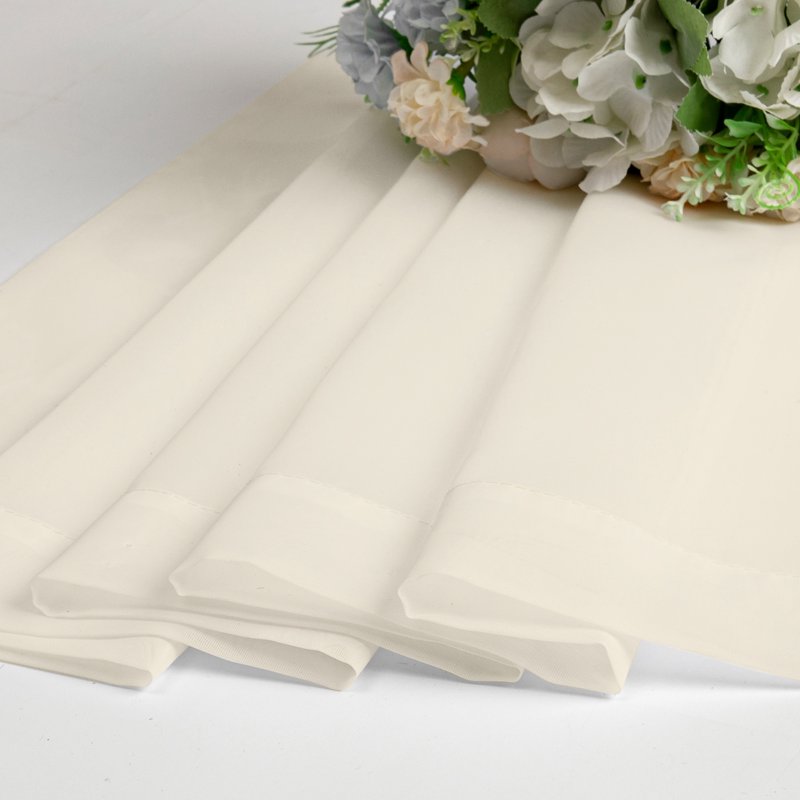 Sheer Voile Curtains 2 Panels - Light Diffusing Window Drapes for Bedroom & Living Room