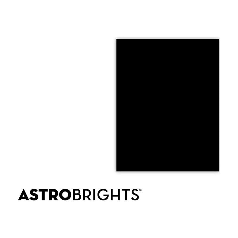 Neenah Astrobrights Black Paper - Laser & Inkjet Print - 8.5 x 11 - 24 lb - 500 Sheets