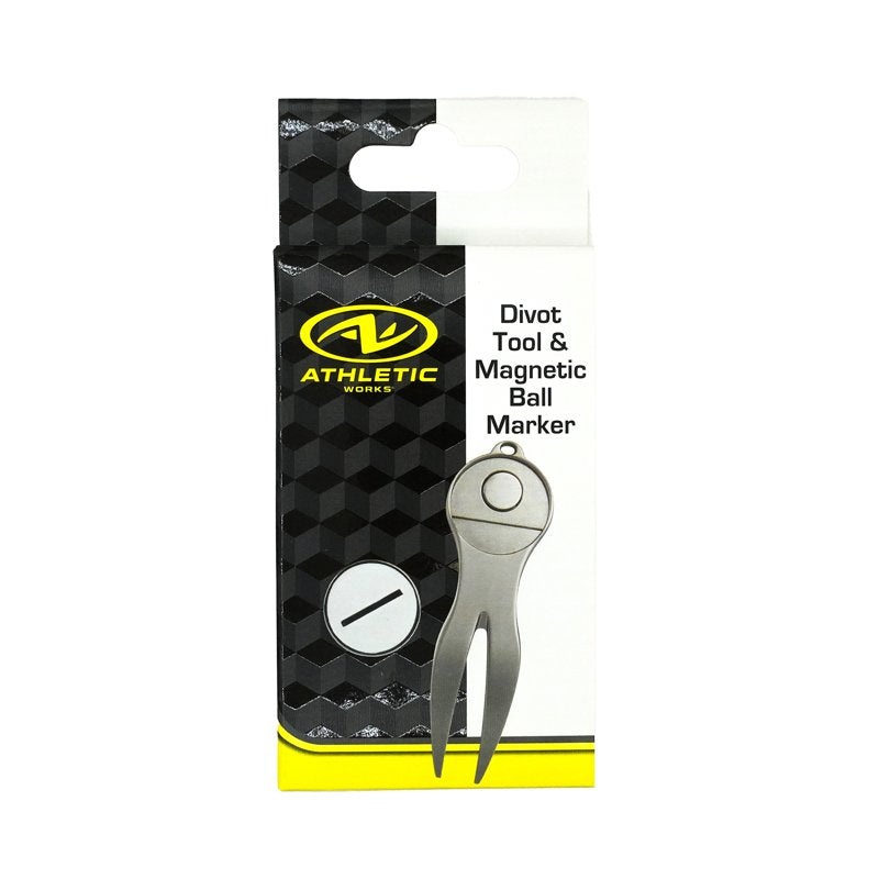 Golf Divot Tool & Magnetic Ball Marker Set - Durable Green Repair Tool