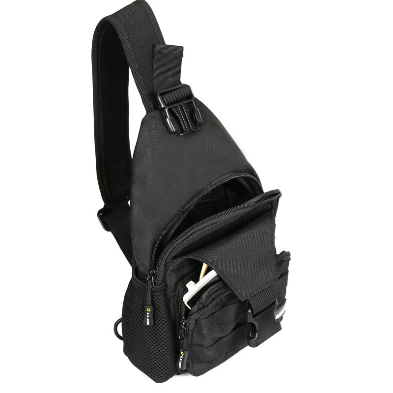 High Performance Tactical Sling Bag with MOLLE Webbing Waterproof Design