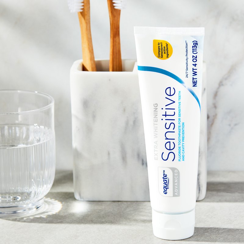 3 Pack Sensitive Whitening Toothpaste - Fluoride & Potassium Nitrate 4 oz