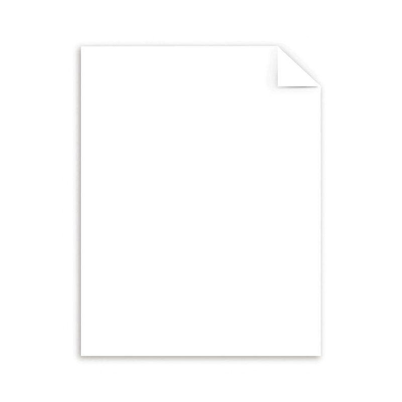 Cotton Resume Paper 8.5 x 11 Inch White 32 Lb Pack of 100 - Recycled Lignin-Free Printer & Copier Paper